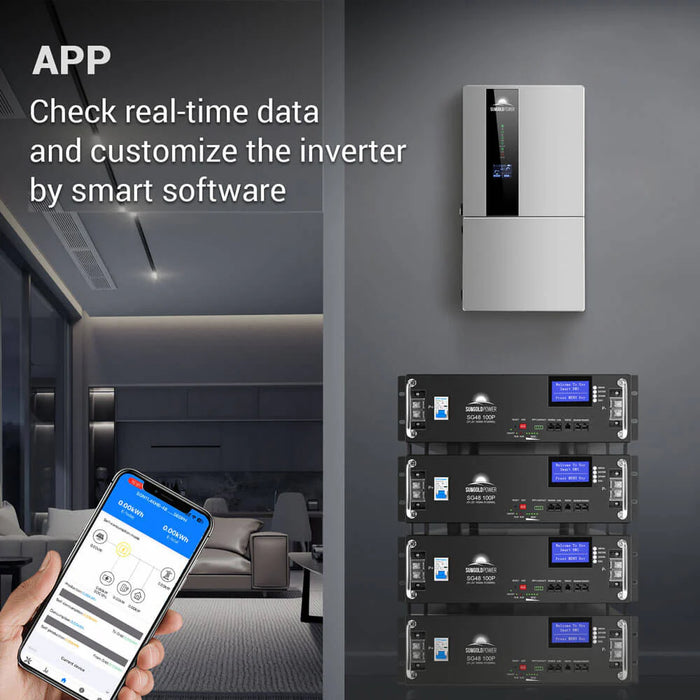 Sungold Power - 11.4kW Hybrid Inverter 48V Split Phase | SGN11.4KHB-48 | Whole-Home Backup Ready