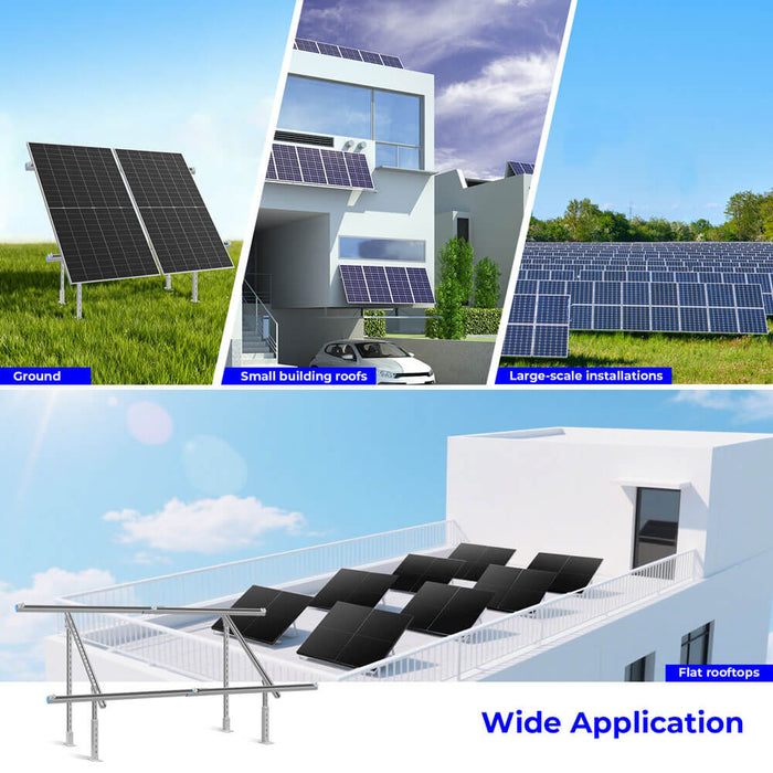 Sungold Power - Heavy-Duty Adjustable Solar Panel Mounting Rack - King of Generators