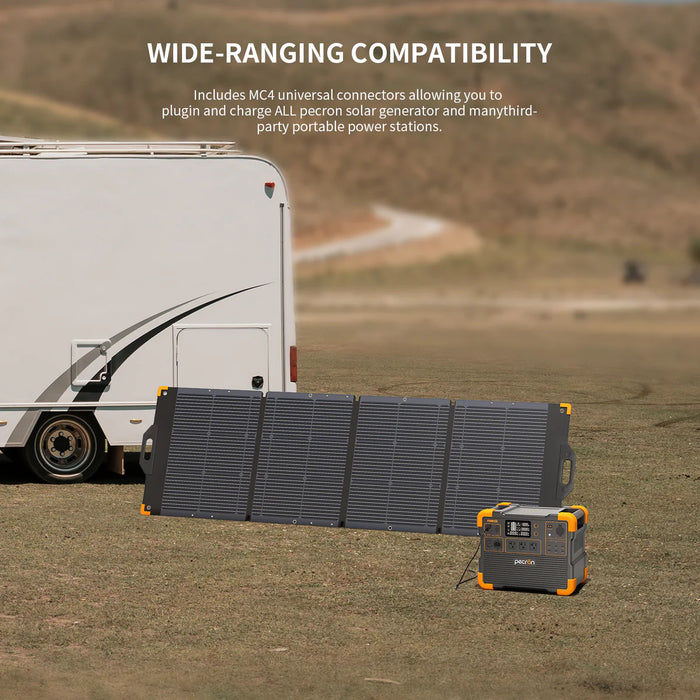 Pecron - PV200 – 200W Foldable Monocrystalline Solar Panel - King of Generators