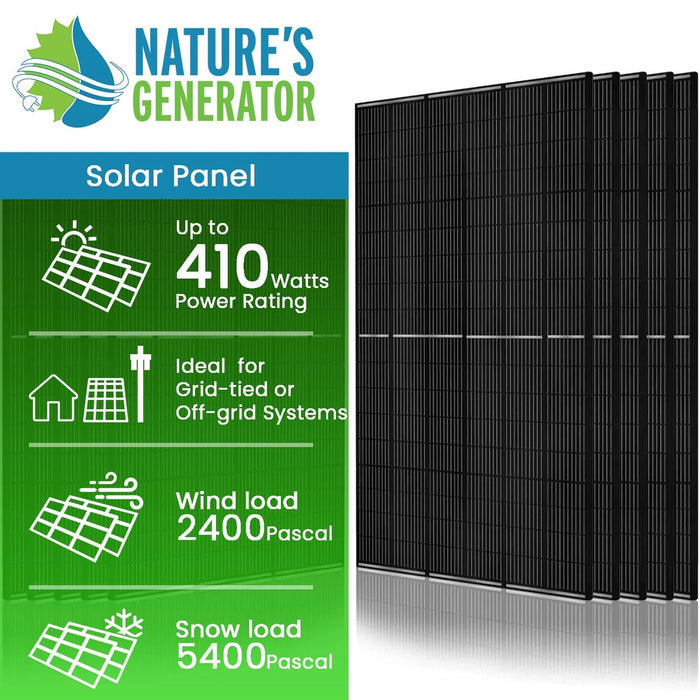 410 Watt Monocrystalline Solar Panel (10 Pack)