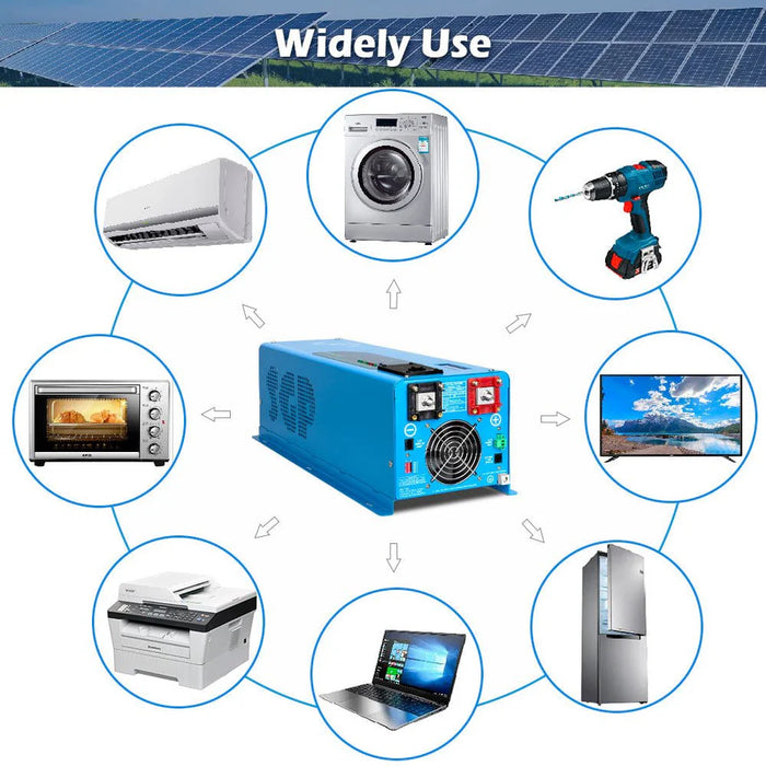 Sungold Power - 6000W Split-Phase Inverter + 10.24kWh LiFePO₄ Battery Bundle (24V or 48V Options) - King of Generators