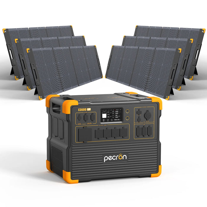 Pecron - E3600LFP Portable Power Station 3600W 3072Wh - King of Generators
