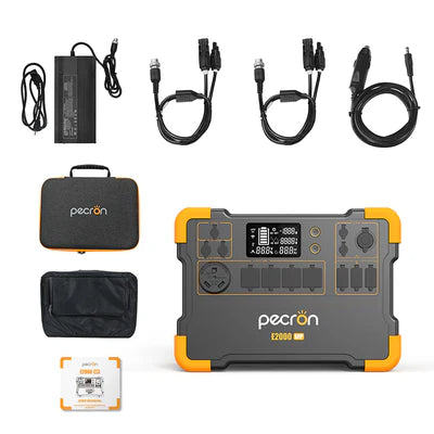 Pecron - E2000LFP Expandable Portable Power Station 2000W 1920Wh - King of Generators