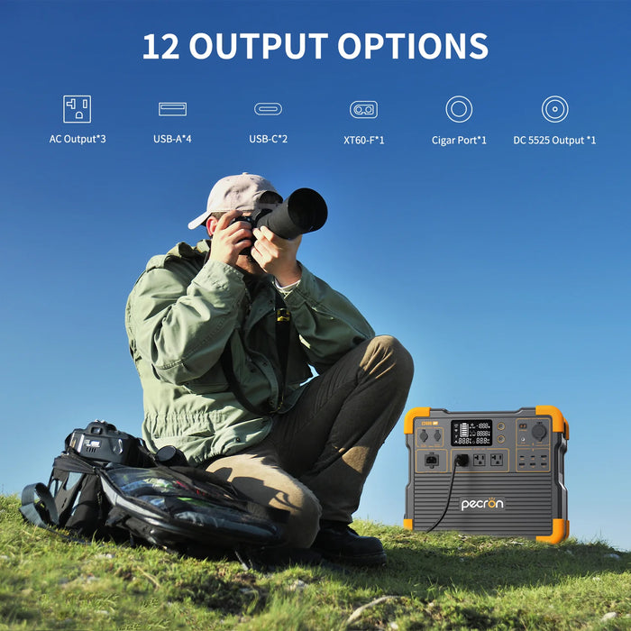 Pecron - Portable Power Station 2400W 2048Wh - King of Generators