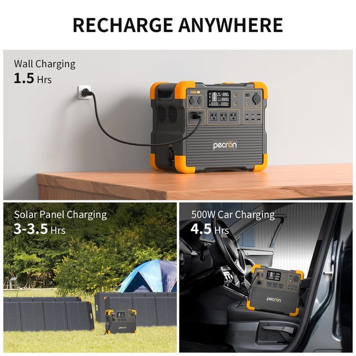 Pecron - Portable Power Station 2400W 2048Wh - King of Generators