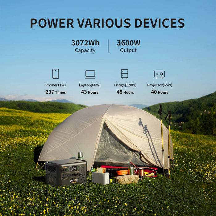 Pecron -  F3000LFP Portable Power Station 3600W 3072Wh - King of Generators