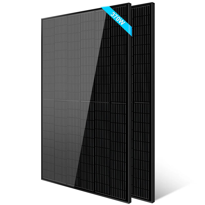 SunGold Power - 370W MONO BLACK PERC SOLAR PANEL FULL PALLET (32 PANELS) - King of Generators
