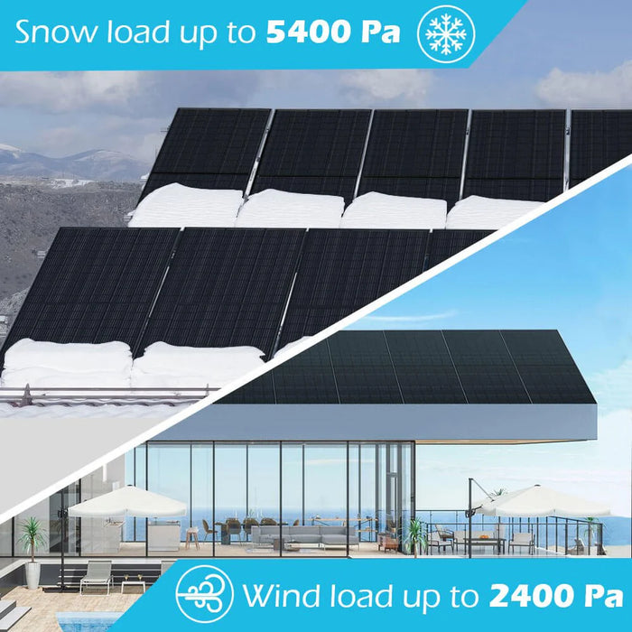 SunGold Power - 370W MONO BLACK PERC SOLAR PANEL FULL PALLET (32 PANELS) - King of Generators