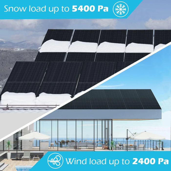 SunGold Power - 415W Mono Black PERC Solar Panel - King of Generators