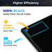SunGold Power - 500W MONO BLACK PERC SOLAR PANEL FULL PALLET (32 PANELS) - King of Generators