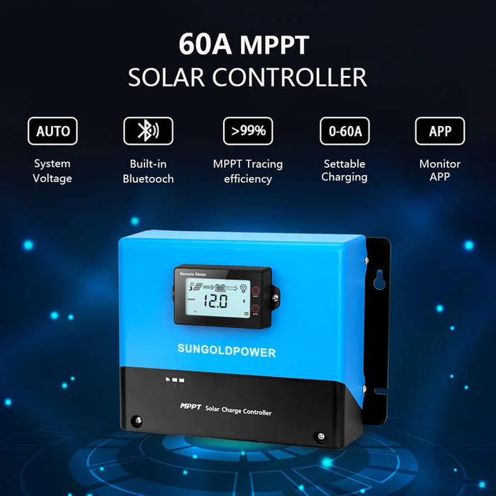 60A MPPT Charge Controller 60 Amp Solar Regulator Wiring