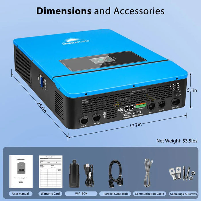 48V Split Phase Inverter LCD Display and Controls