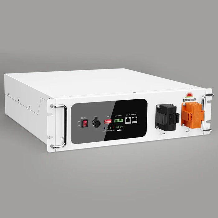 Self-Heating Lithium Battery SGH48100T 48V 100Ah Front View