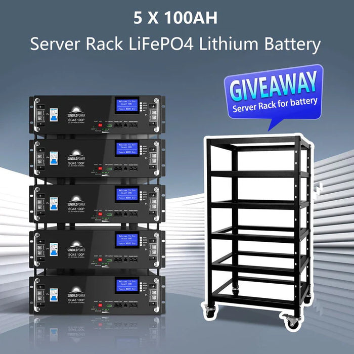 Sungold Power - Off-Grid Solar Kit  16KW 48VDC 120V/240V - LIFEPO4 25.6KWH LITHIUM BATTERY 32 X 415 WATTS SOLAR PANELS - King of Generators