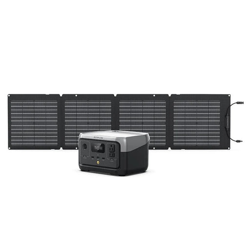 EcoFlow RIVER 2 Solar Generator +  110W Portable Solar Panel (PV110W) - King of Generators