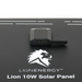 lion energy - 10W 6V Solar Panel (USB-A) - King of Generators