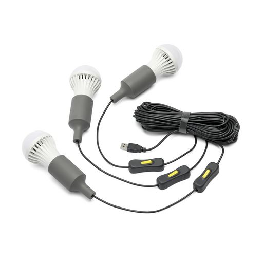 lion energy - 3 LED Light Bulb String - King of Generators