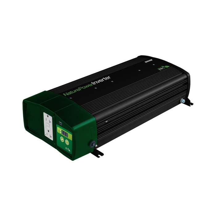 Nature Power - Kisae 2000 Watt Sinewave Inverter plus 55 Amp Charger - King of Generators
