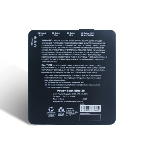 Nature Power - Power Bank Elite 25 - King of Generators