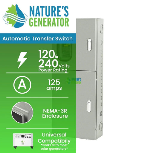 Nature's Generator 125A Automatic Transfer Switch - King of Generators