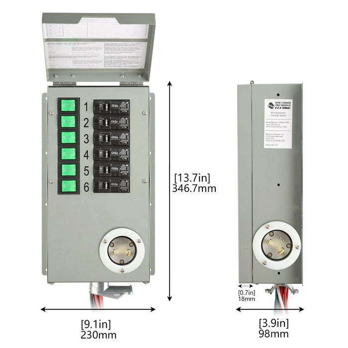 Nature's Generator Power Transfer Switch Kit - Elite - King of Generators