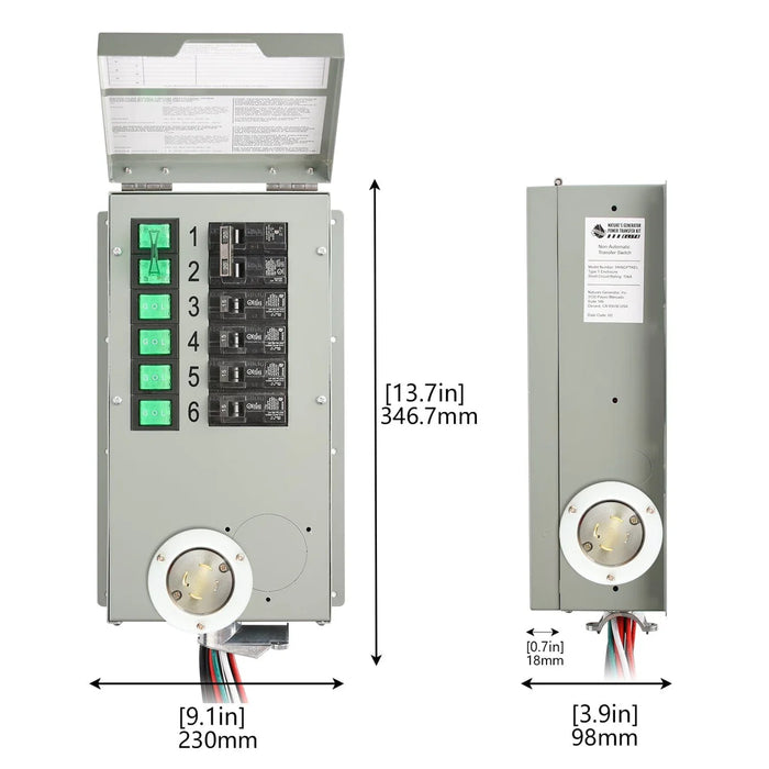 Nature's Generator Powerhouse Power Transfer Switch Kit - King of Generators