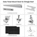 Nature's Generator - 410 Watt Monocrystalline Solar Panel (2 Pack) With Solar Panel Mount Rack Sale price - King of Generators