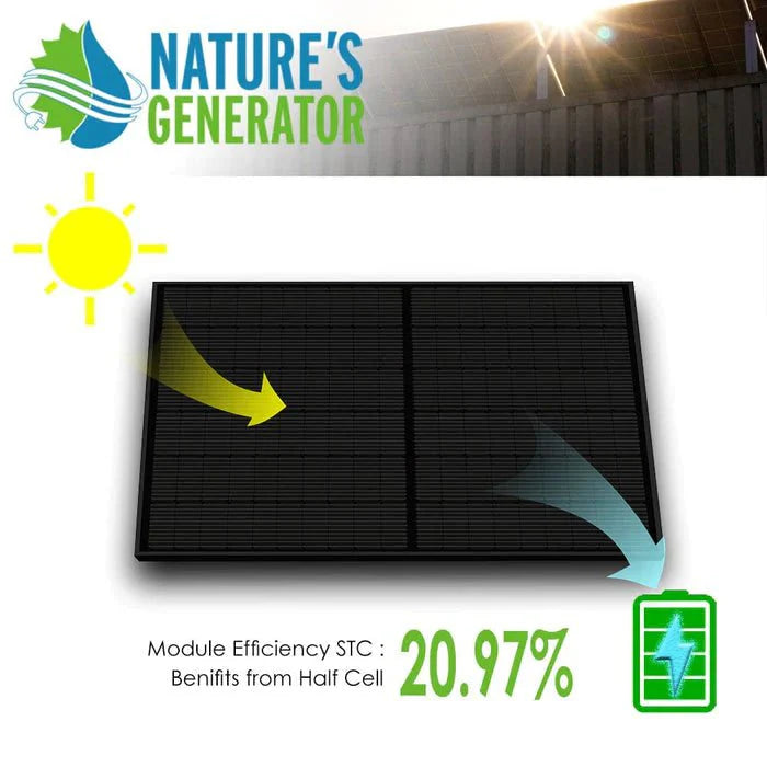 Nature's Generator - 410 Watt Monocrystalline Solar Panel (4 Pack) - King of Generators
