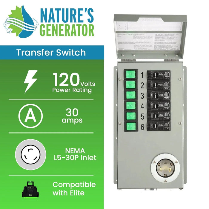 Nature's Generator Power Transfer Switch Kit - Elite