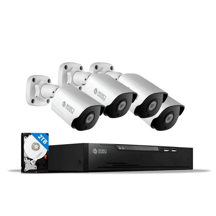 Nature's Generator Powerhouse Security Camera System (4 Pack)