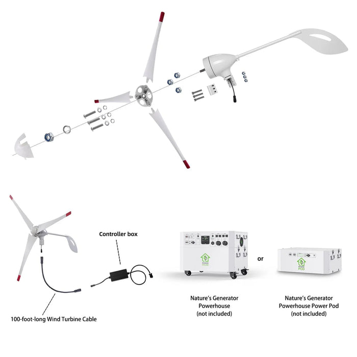 Nature's Generator Powerhouse Wind Turbine