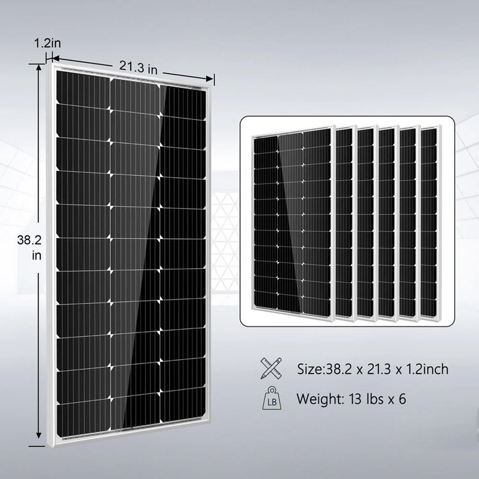 Sungold Power - Off Grid Solar Kit 3000W Inverter 12VDC 120V Output LifePO4 Battery 600 watt Solar Back Up - King of Generators