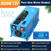 Sungold Power - Off Grid Solar Kit 3000W Inverter 12VDC 120V Output LifePO4 Battery 600 watt Solar Back Up - King of Generators